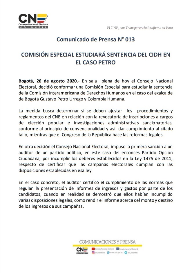 Comisión especial estudiará sentencia del CIDH en el caso Petro 1 8vXWVFxX 1