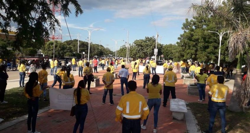 Trabajadores Cerrejon Protesta