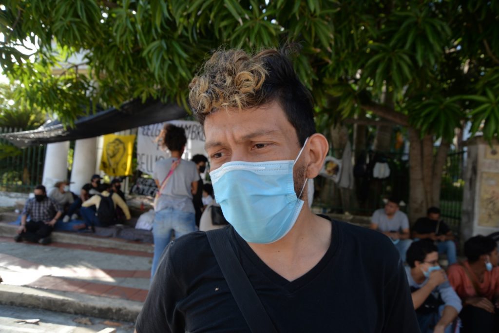 Bellas Artes| Una lucha incansable por la cuna de los grandes artistas 5 Anthony Herrera estudiante de Artes plasticas y lider estudiantil de Bellas Artes.