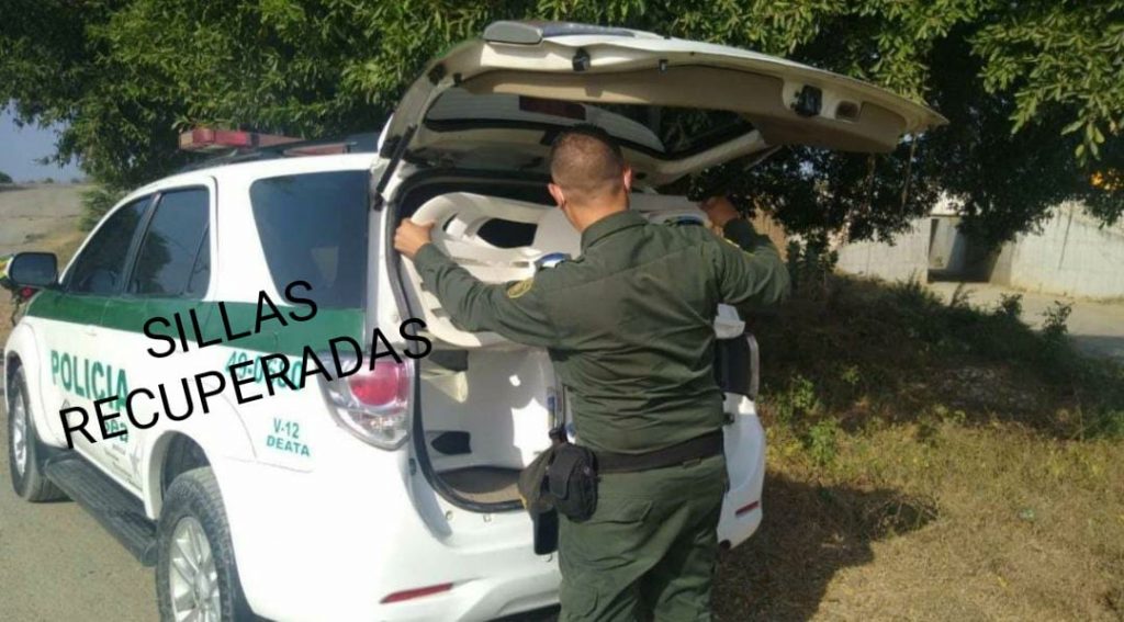 Policía recupera en tiempo récord sillas hurtadas de iglesia de Santo Tomás 1 55a479d4 4abb 4202 a278 d98bf744d27c