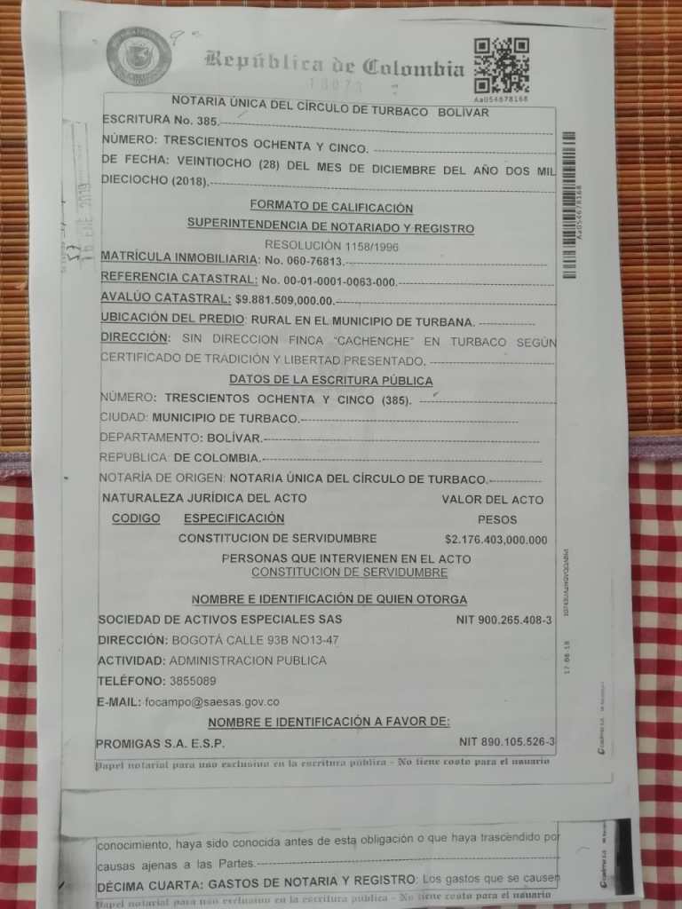 ESCRITURA CACHENCHE