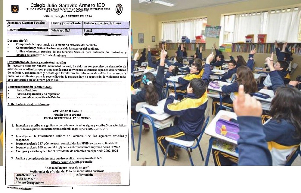Adoctrinamiento en Colegios