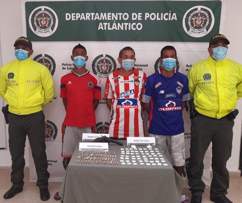cAPTURADS EN ALLANAMIENTOS EN EL ATLANTICO