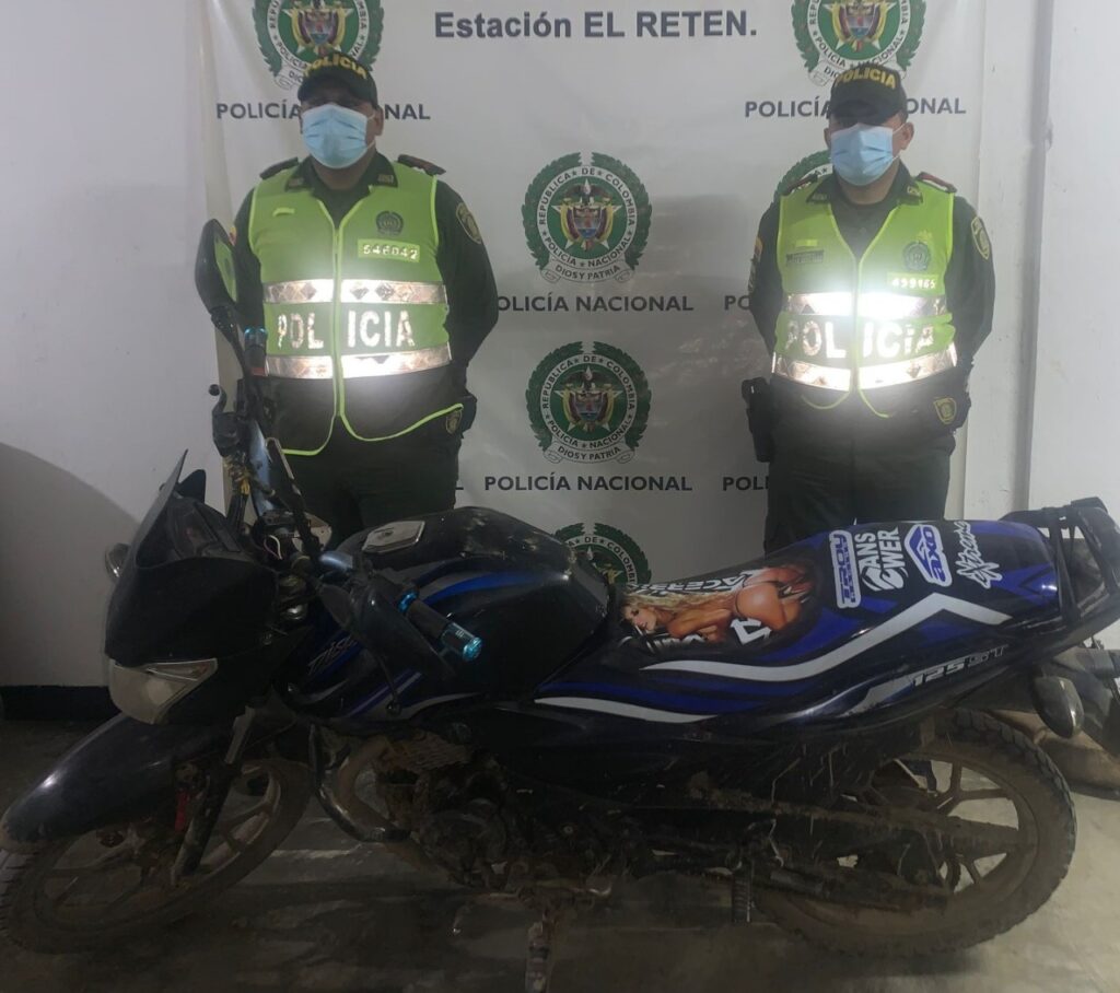 Policía recuperó tres motocicletas hurtadas en El Retén, Aracataca y Orihueca 1 WhatsApp Image 2021 08 14 at 15.15.00