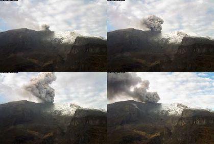 Alerta por emisión de gases y ceniza en el volcán Nevado del Ruiz 1 emision ceniza ruiz