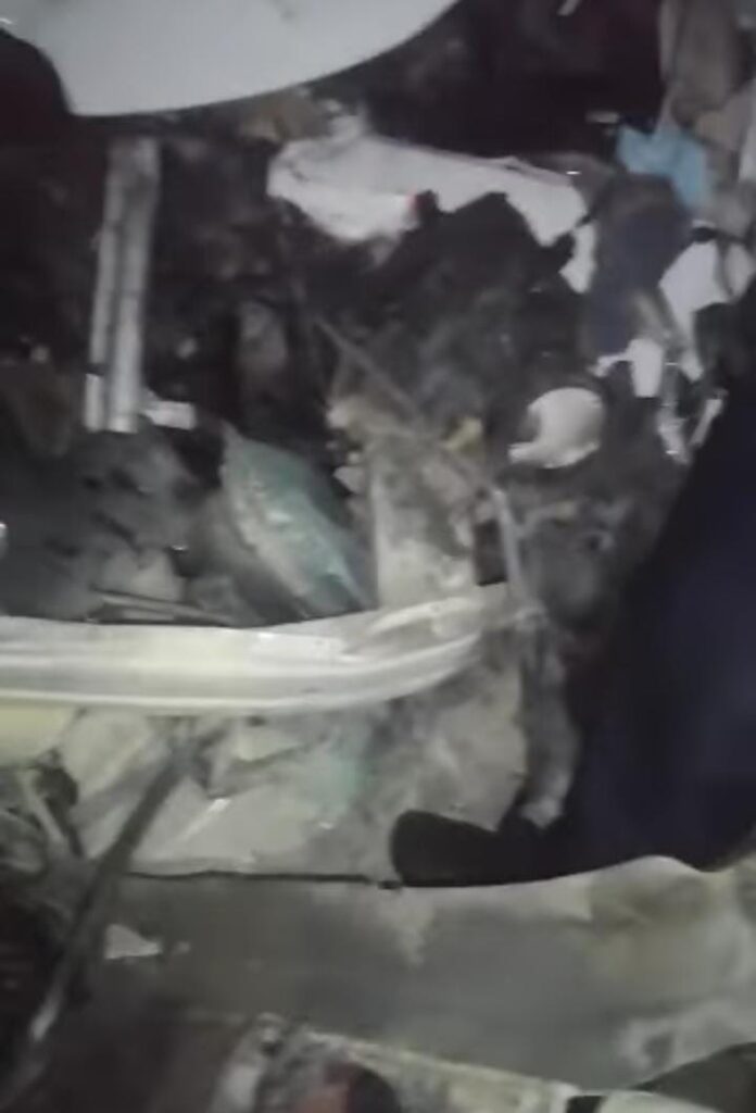 Aparatoso accidente a la altura del corregimiento de La Gran Via en zona bananera 3