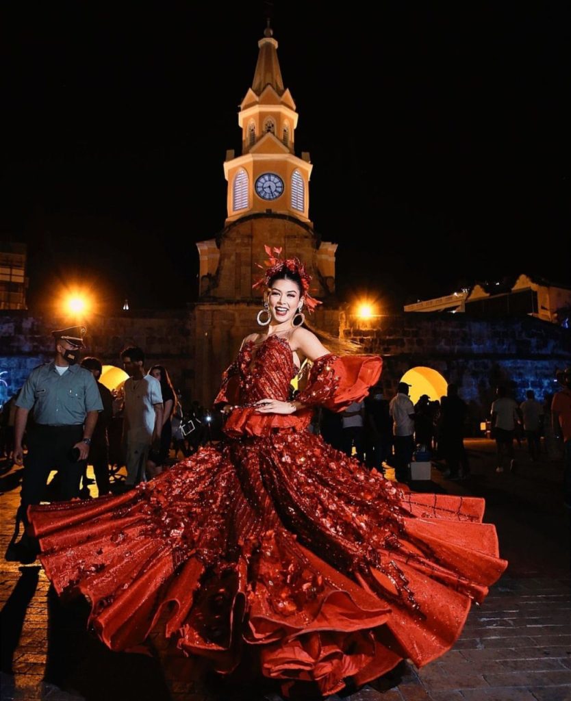 Valeria Charris llevo la alegria del Carnaval a la Feria Farex 2022 foto 1