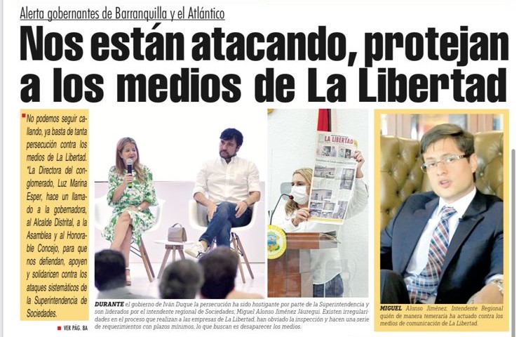 Alerta gobernantes de Barranquilla Nos estan atacando protejan a los medios de La Libertad 3