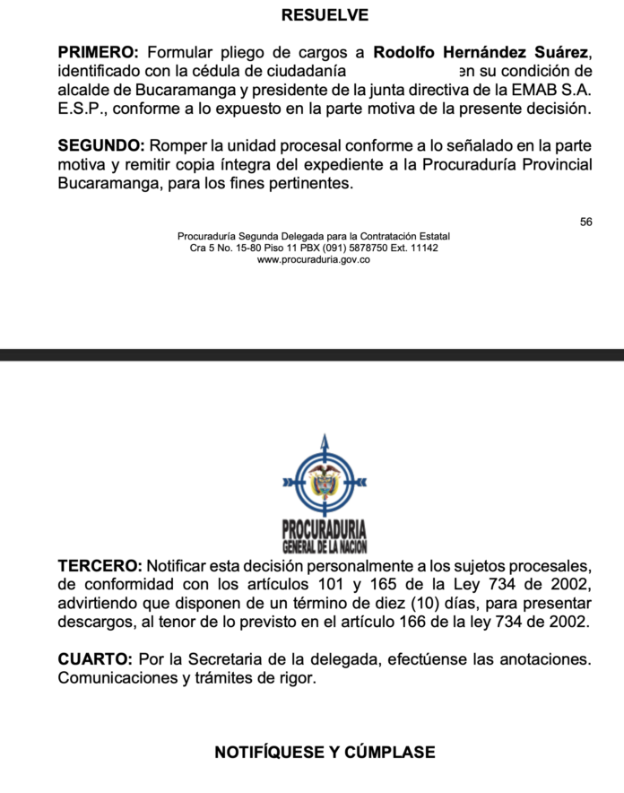 Proceso Vitalogic: "No negar ni distorsionar la realidad” pide sindicato de la Fiscalía a Rodolfo Hernández 3 Resuelve 1 696x884 1