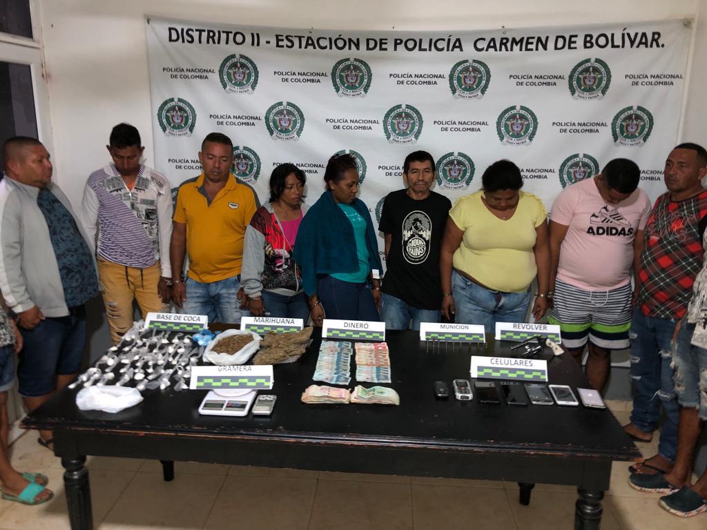 Capturados 14 presuntos distribuidores y expendedores de droga en el Carmen de Bolívar 1 WhatsApp Image 2022 07 14 at 11.53.07 AM