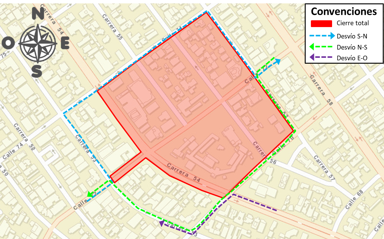 Cierres de vías por eventos del Carnaval 2023 5 CIERRE TOTAL EVENTO GRAN FIESTA TRADICIONAL DEL HOTEL EL PRADO