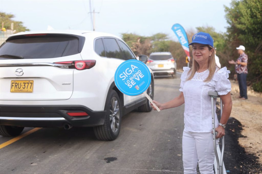 “Le cumplimos a la gente y habilitamos el paso provisional en la antigua vía a Puerto Colombia”: Elsa Noguera 1 IMG 20230323 WA0100