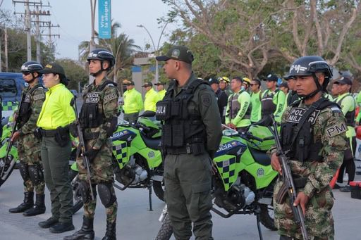 Más de 200 uniformados entre Policía, Ejército Nacional, Salvavidas y Guías de Movilidad, brindan seguridad durante la Semana Mayor en Puerto Colombia 1 IMG 20230406 WA0100
