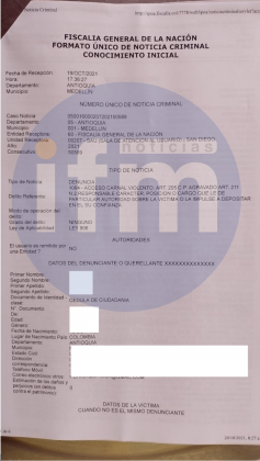 La denuncia contra el Alcalde de Medellín, Daniel Quintero, por Violación que llegó a la Fiscalía 1 Captura de Pantalla 2022 01 13 a las 7.06.07 p.m. 237x420 1