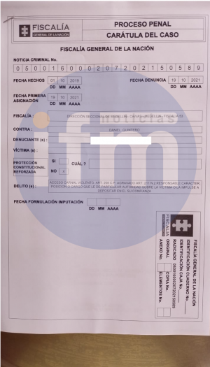 La denuncia contra el Alcalde de Medellín, Daniel Quintero, por Violación que llegó a la Fiscalía 2 Captura de Pantalla 2022 01 13 a las 7.07.33 p.m. 1 300x525 1