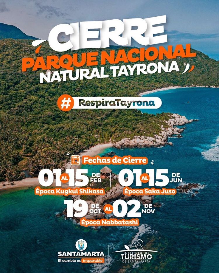 Parque Tayrona cerrado del 1 al 15 de junio 1 b622856f b19d 4024 8f93 855fa6d67eb5