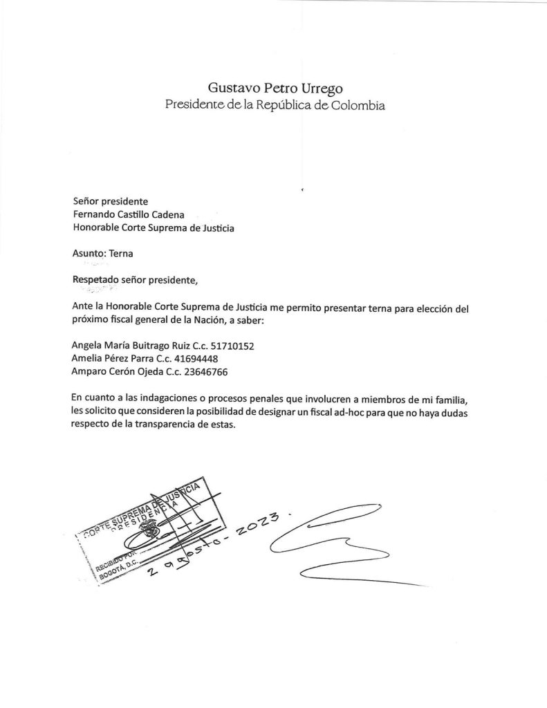 Terna de Petro