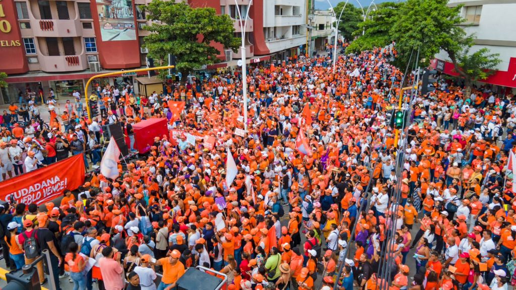 Multitudinaria marcha del Caicedismo exige su derecho a participar en las elecciones con candidato de Fuerza Ciudadana a la Alcaldia 2