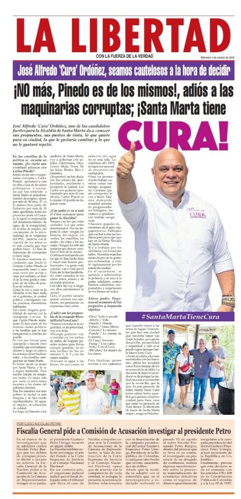 ¡NO más, Pinedo es de los mismos!, adiós a las maquinarias corruptas; ¡Santa Marta tiene cura! 1 c7238847 78bb 4134 a584 716f181dcd75