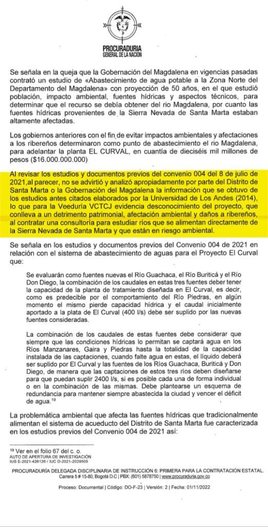 ¡Desenmascarando el absurdo! Nueva investigación a crisis del agua en Santa Marta: ¿Solución real o ridícula cortina de humo? 3 WhatsApp Image 2023 12 04 at 2.10.20 PM