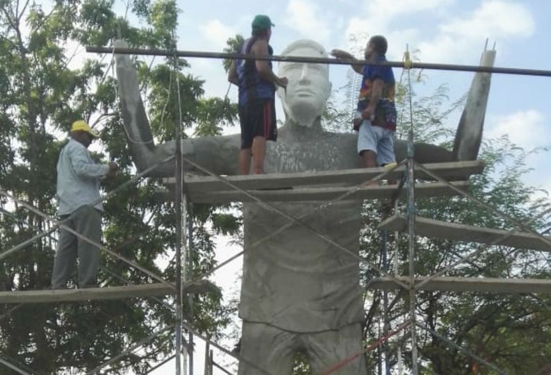 Se inauguró la estatua de Falcao en Santa Marta, generando divertidas reacciones en redes sociales 1 122969008 10222421199574334 2525855831380541354 n 1