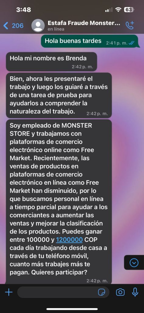 ¿Buscas empleos remotos? Ojo con esta nueva modalidad de estafa 4 WhatsApp Image 2024 01 18 at 3.56.50 PM 2