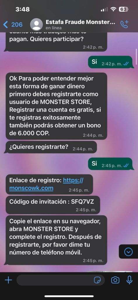 ¿Buscas empleos remotos? Ojo con esta nueva modalidad de estafa 5 WhatsApp Image 2024 01 18 at 3.56.50 PM 3