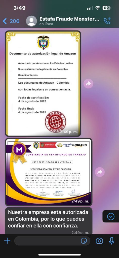 ¿Buscas empleos remotos? Ojo con esta nueva modalidad de estafa 6 WhatsApp Image 2024 01 18 at 3.56.50 PM 4