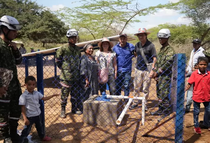 Gobierno inaugura pozo de agua para comunidad wayúu
