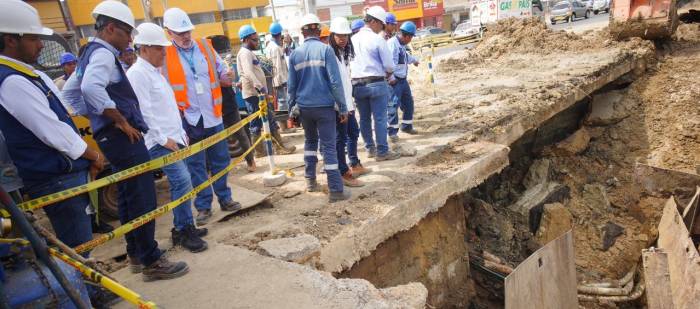 Deslizamientos complican trabajos para restablecer agua en Cartagena 1 trabajos en cartagena 0