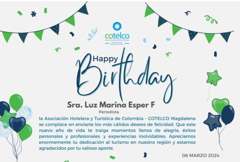 Cotelco Magdalena celebra el cumpleaños de Luz Marina Esper Fayad, directora de Diario La Libertad 1 WhatsApp Image 2024 03 08 at 8.50.24 AM