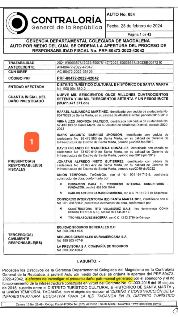 Gobernador del Magdalena y exalcaldesa de Santa Marta denuncian lawfare: manipulación política tras apertura de indagación por parte de la Contraloría 1 WhatsApp Image 2024 03 11 at 12.51.16 PM