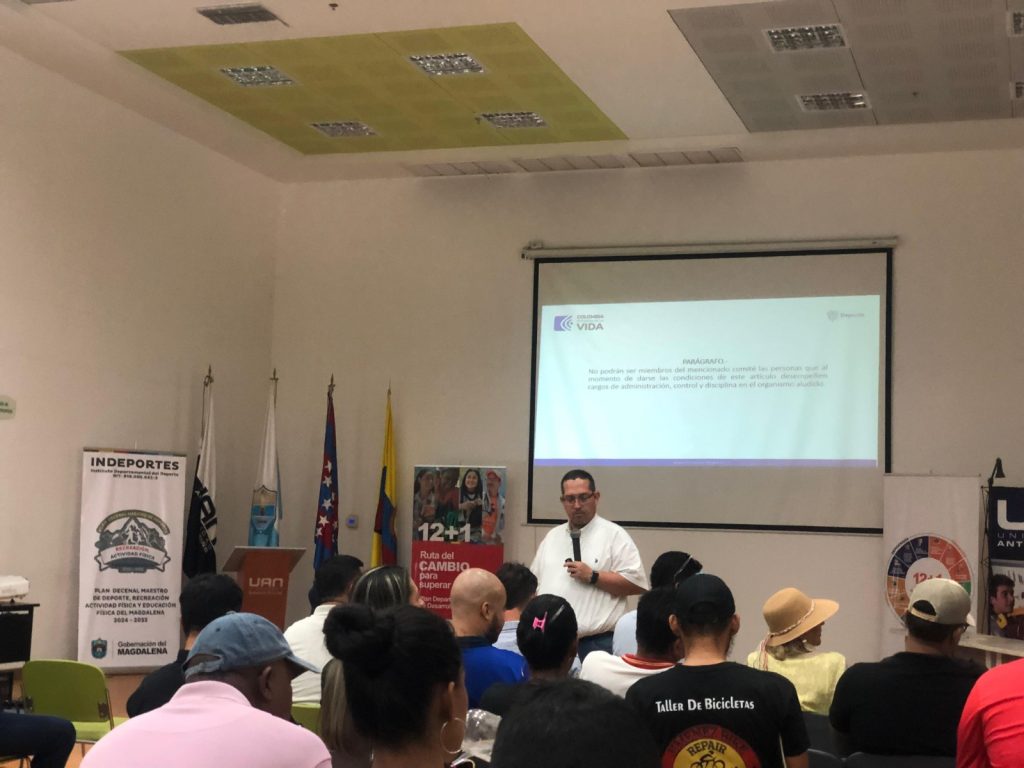 Gobernación y Mindeporte capacitaron a entrenadores, dirigentes y deportistas del Magdalena 1 4f621774 4156 4036 8f3d ec2f8c2b8dea