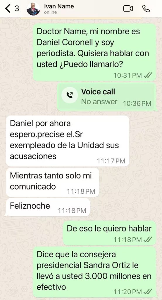 Name habla con Daniel Coronell