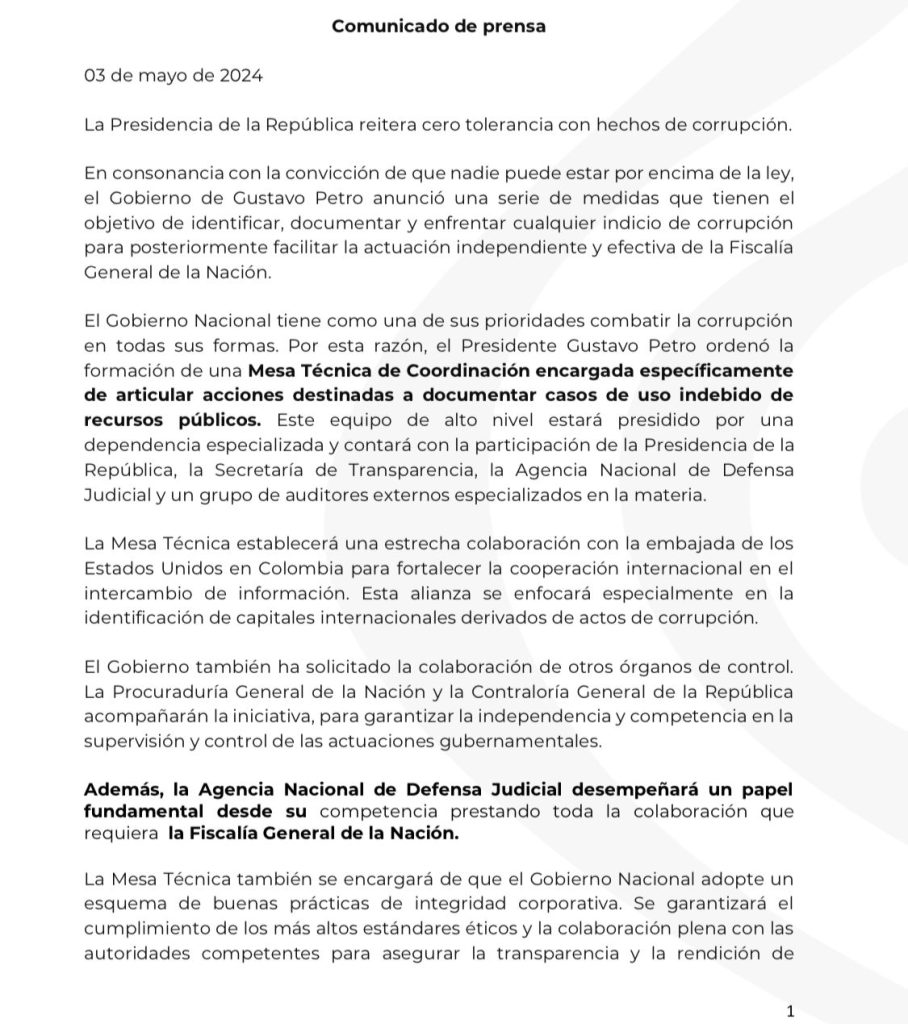 Petro instaura mesa tecnica para indagar malversacion de fondos en caso de carrotanques