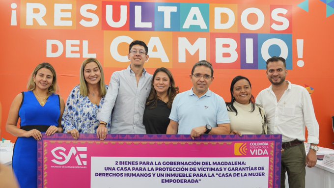 SAE entregó dos predios a la Gobernación del Magdalena para atención de víctimas y protección de derechos humanos y “Casa de la Mujer Empoderada” 1 GPlSLMsX0AEUGio