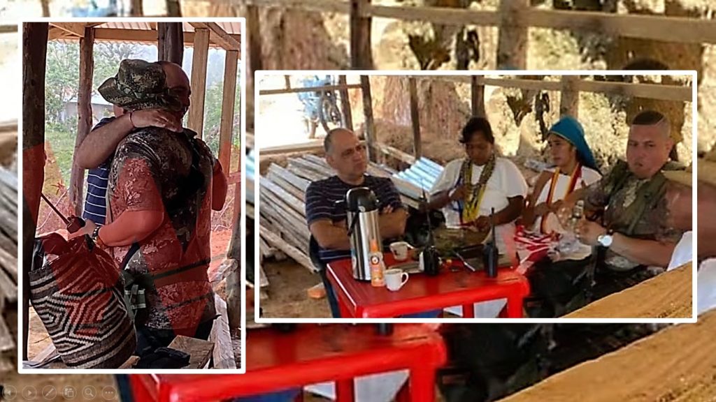 "Abrazo del ilegal Carlos Pinedo con alias 'Camilo', jefe paramilitar de 'Los Pachencas', gesto de una tarea cumplida": Rafael Martínez 1 IMG 20240605 WA0033 1024x580 3 2