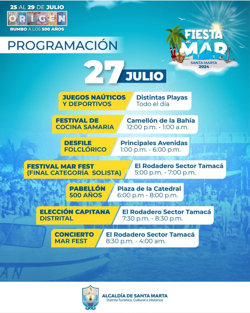 Santa Marta se prepara para la Fiesta del Mar 2024: Cinco días de celebración y diversión 7 450572436 799677619020008 1033008090489753061 n