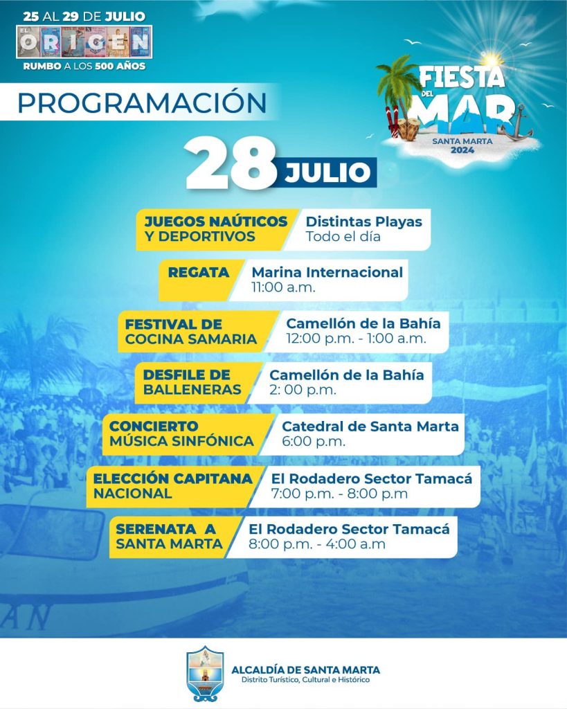 Santa Marta se prepara para la Fiesta del Mar 2024: Cinco días de celebración y diversión 8 450607760 799677569020013 8450311568005279426 n