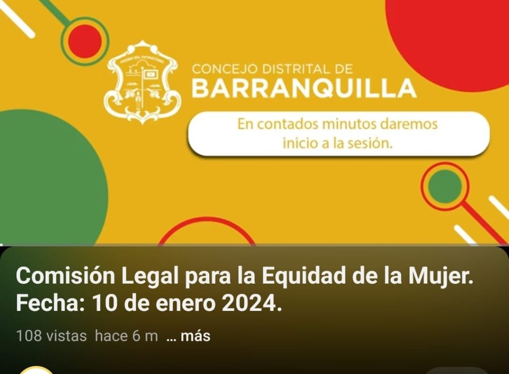 Comisión de Mujeres, las que menos trabajan: No existe visibilidad en el Concejo de Barranquilla 1 Equidad de la Mujer 1