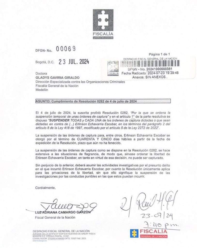 Fiscal Luz Adriana Camargo ordenó libertad de alias 'Ramiro' y dos más de las disidencias de las Farc capturados a bordo de camionetas de la UNP en Antioquia 2 GTQDPMVW0AE8Swf 813x1024 1