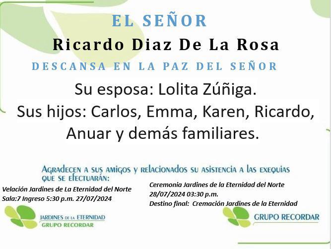 Falleció el periodista Ricardo Díaz de la Rosa 1 IMG 20240727 WA0043