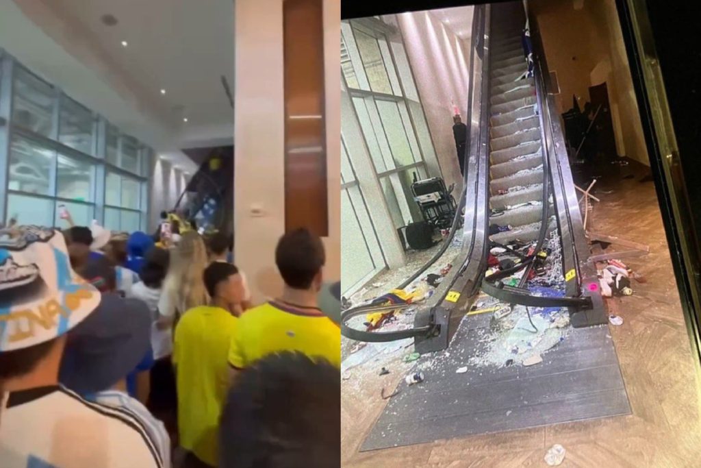 Colapso de seguridad en la final de la Copa América en Miami 2 Mc