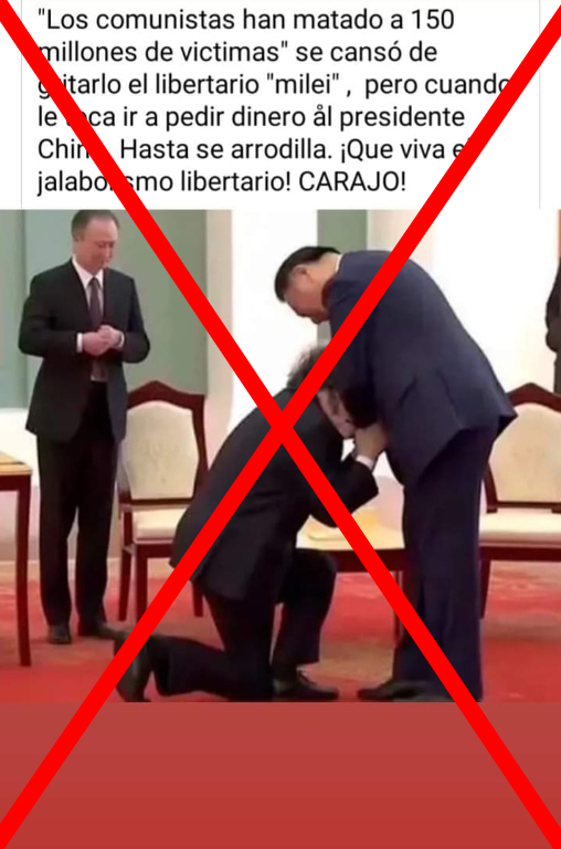 falsa imagen de Milei