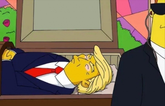 ¿Los Simpson Predijeron el atentado al expresidente Trump? 6 simpsons trump muerte FALSO 1