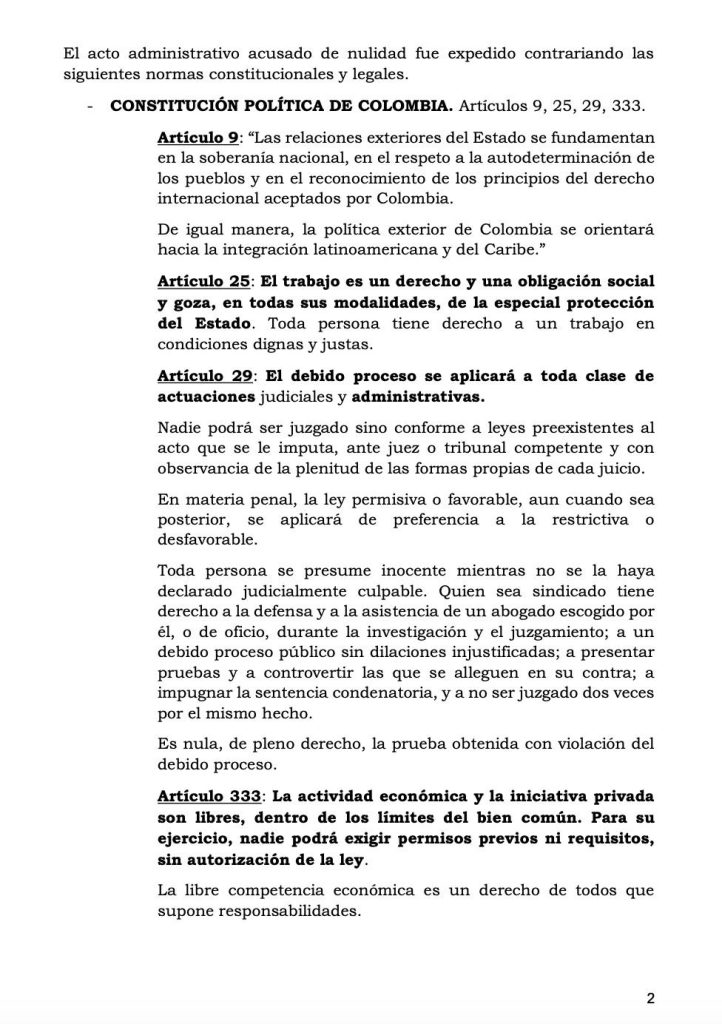 María Fernanda Cabal demanda anulación del decreto que suspende exportaciones de carbón a Israel 2 20240823 191815
