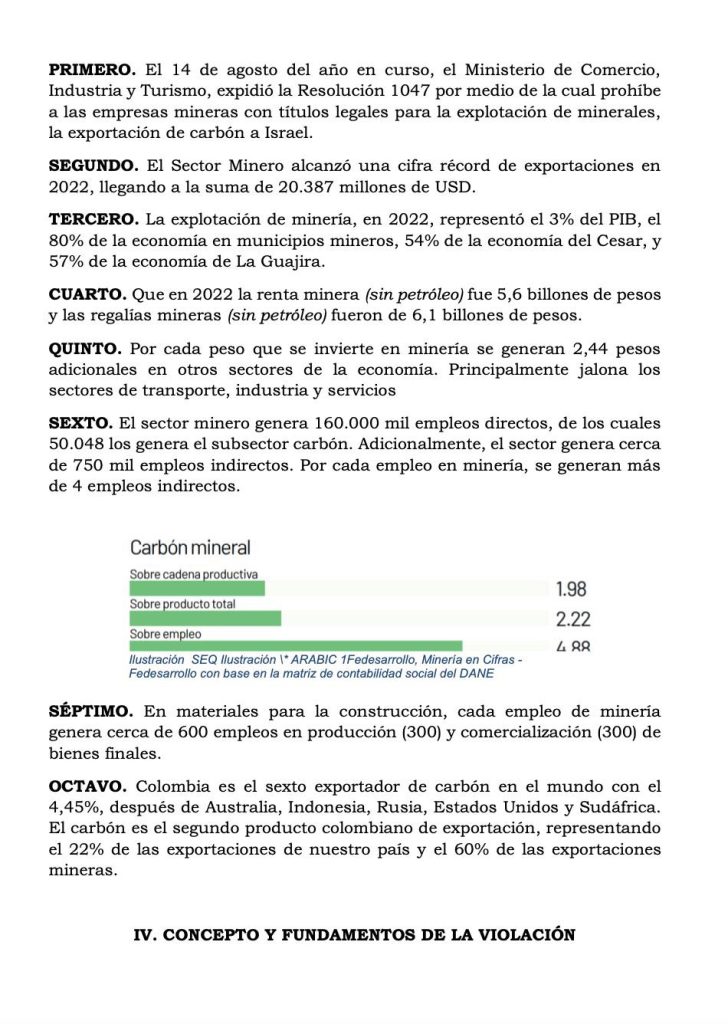 María Fernanda Cabal demanda anulación del decreto que suspende exportaciones de carbón a Israel 3 20240823 191817