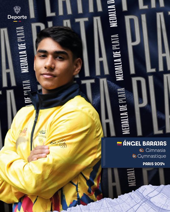 ¡Gimnasta Ángel Barajas ganó medalla de plata para Colombia en Juegos Olímpicos! 1 GUN kBKXYAAhna9
