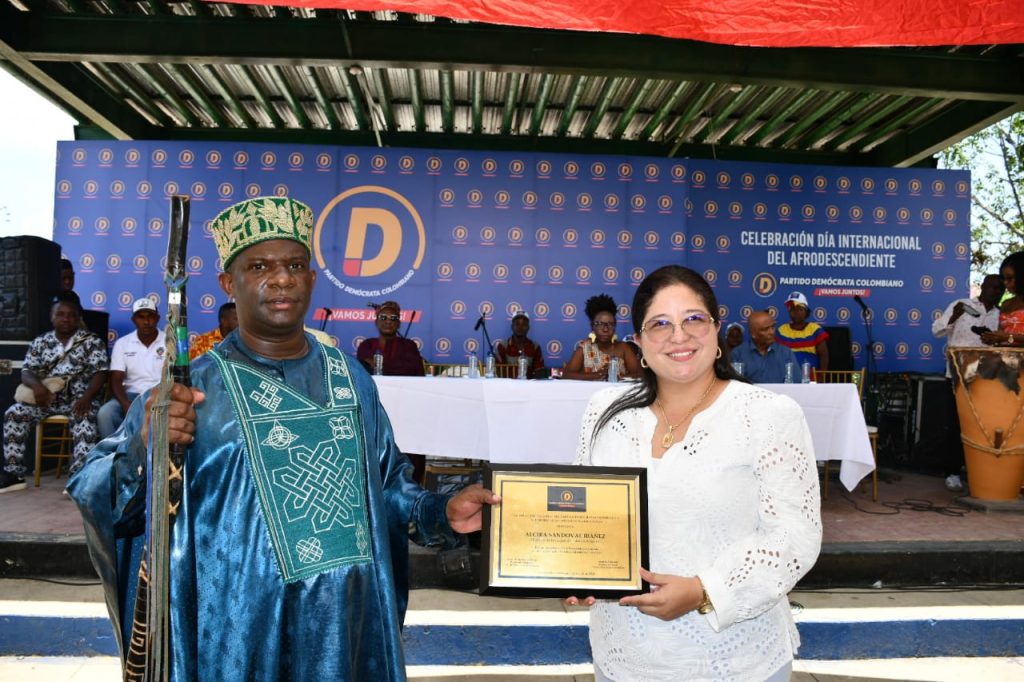 San Basilio de Palenque celebra el segundo aniversario del Partido Demócrata Colombiano en el día internacional del afrodescendiente 2 WhatsApp Image 2024 08 31 at 12.28.07