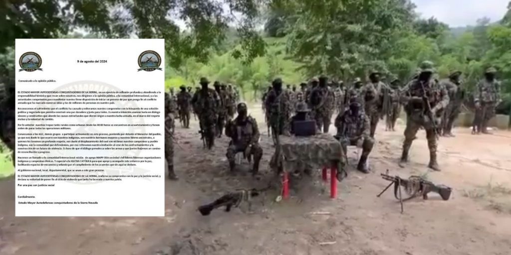 Autodefensas Conquistadoras de la Sierra Nevada anuncian cese de operaciones en busca de paz 1 seguimiento 2024 08 13t084409.537